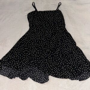 Princess Polly Black Polka Dotted Dress